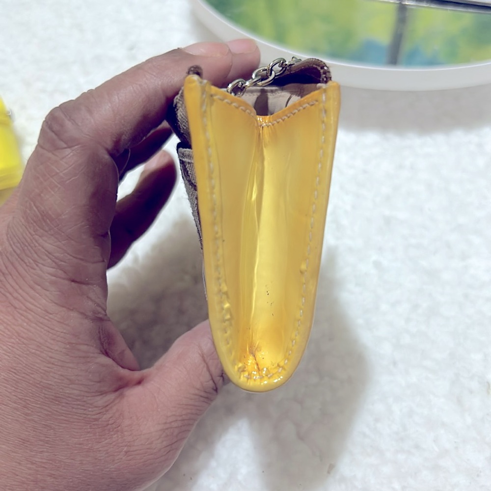 Coach mini Card/Keychain Holder with 2 Rings & Croc Keychain - Picture 10 of 11